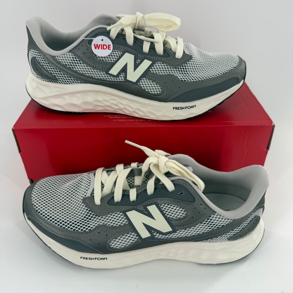 New Balance Fresh Foam Arishi v4 Grey Running Shoes 4E Wide Mens 12 NWOB